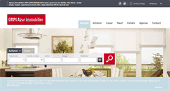Desktop Screenshot of immobilier-cote-d-azur.com