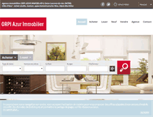 Tablet Screenshot of immobilier-cote-d-azur.com